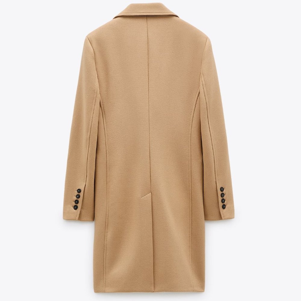 Zara Manteco Wool Blend Coat - Picture 8 of 11